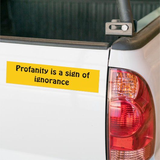 Winstgevendheid Bumpersticker (Op Truck)