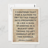 Winston Churchill #1 Briefkaart (Voorkant / Achterkant)