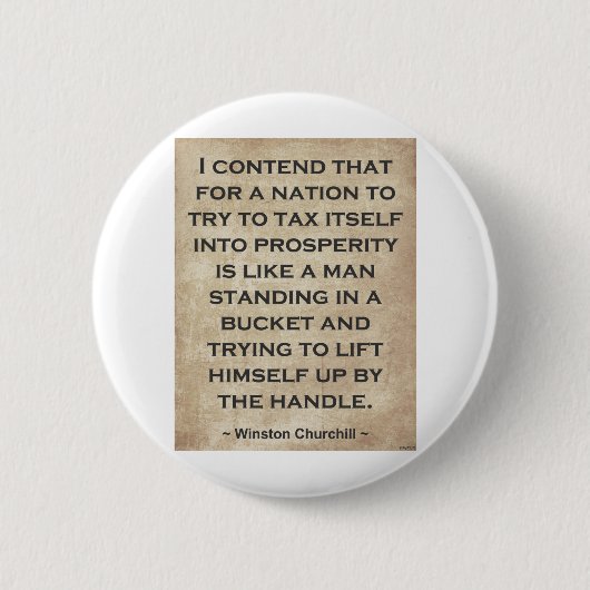 Winston Churchill #1 Ronde Button 5,7 Cm (Voorkant)