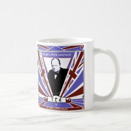 Winston Churchill art deco Union Jack tea NOT Koffiemok