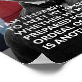 Winston Churchill - "Bereid om mijn maker te ontmo Poster (Hoek)