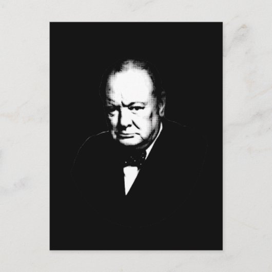 Winston Churchill Briefkaart (Voorkant)