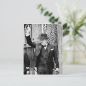 Winston Churchill Briefkaart (Staand voorkant)