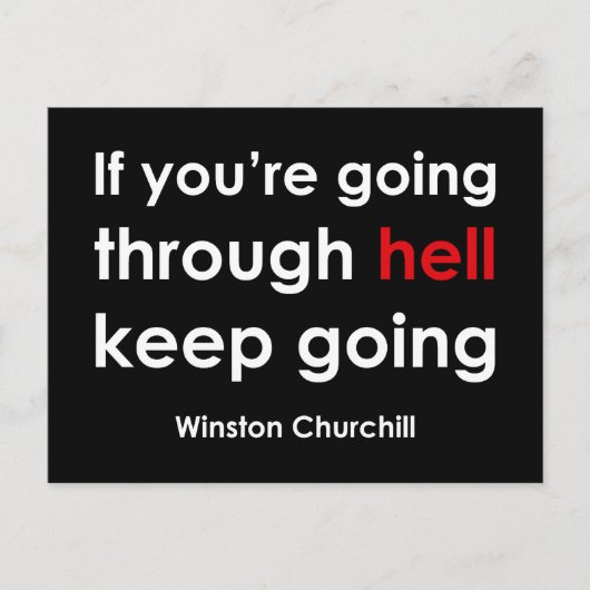 Winston Churchill Briefkaart (Voorkant)