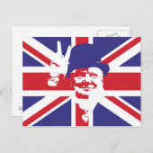 Winston Churchill Briefkaart (Voorkant / Achterkant)