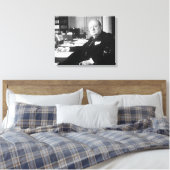 Winston Churchill Canvas Afdruk (Insitu (Slaapkamer))
