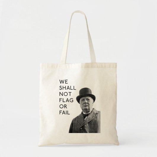 Winston Churchill Canvas tas (Voorkant)