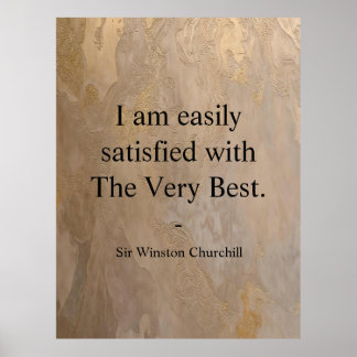 Winston Churchill citaat; Het Aller Beste Poster