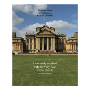 Winston Churchill citaat; Het allerbeste, Blenheim Perfect Poster