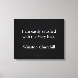 Winston Churchill citaat; Het Allerbeste Canvas Afdruk