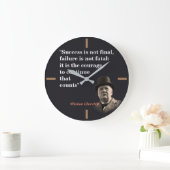 Winston Churchill citaat over moed Grote Klok (Huis)