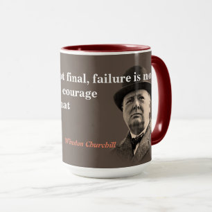 Winston Churchill Citaat over moed Mok