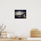 Winston Churchill citaat over moed Poster (Keuken)
