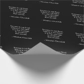 Winston Churchill Citaat; Succes Cadeaupapier (Hoek)