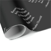 Winston Churchill Citaat; Succes Cadeaupapier (Rol Hoek)