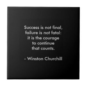 Winston Churchill Citaat; Succes Tegeltje
