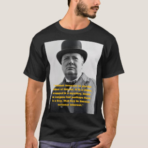Winston Churchill citaat T-shirt