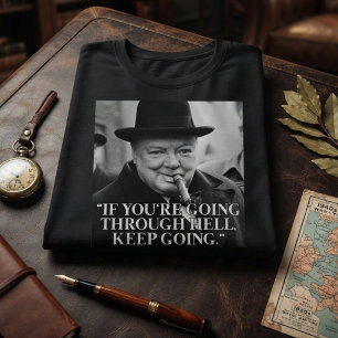 Winston Churchill citaat T-shirt