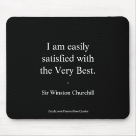 Winston Churchill Citaat; Zeer beste Muismat