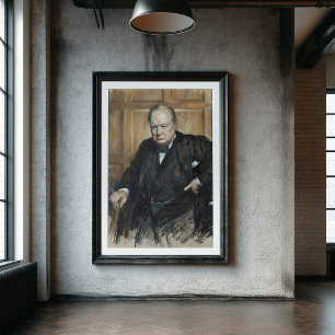Winston Churchill - De standvastige staatsman Poster