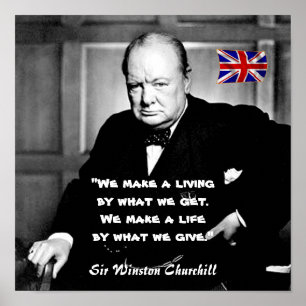 Winston Churchill - Een leven versus een leven Poster