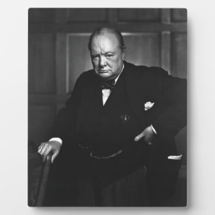 Winston Churchill Fotoplaat