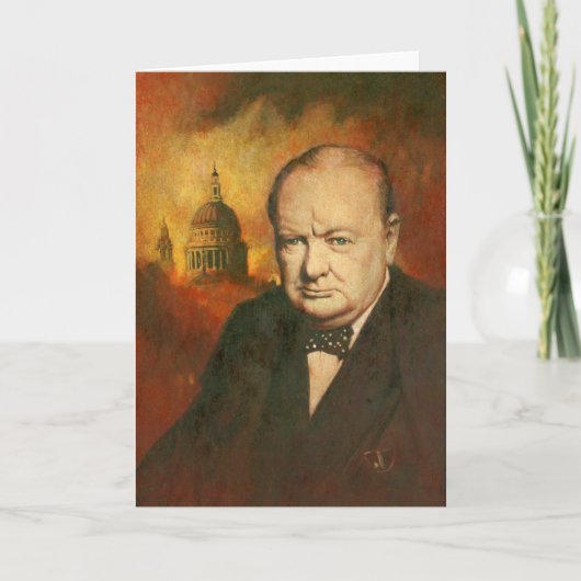 Winston Churchill Greetings Kaart (Voorkant)
