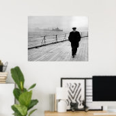 Winston Churchill in Zee Poster (Thuiskantoor)