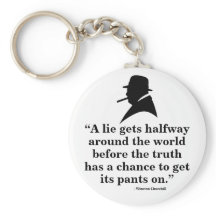 Winston Churchill Keyring - Citaat 24