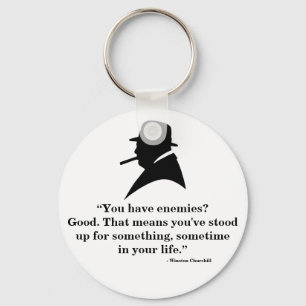 Winston Churchill Keyring - Citaat 9 Sleutelhanger