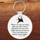 Winston Churchill Keyring - Quote 8 Sleutelhanger (Voorkant)