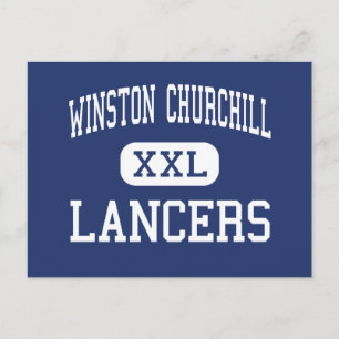 Winston Churchill - Lancers - High - Eugene Oregon Briefkaart