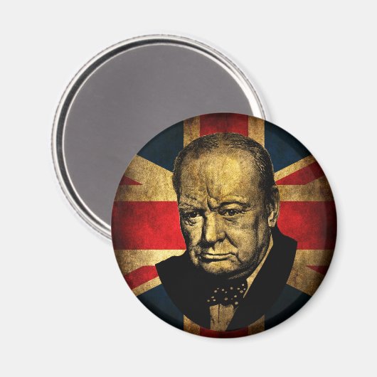 Winston Churchill Magneet (Voorkant / Achterkant)