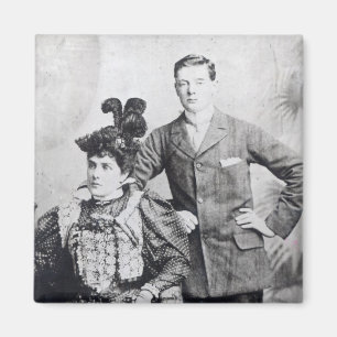 Winston Churchill met zijn moeder 2 Magneet