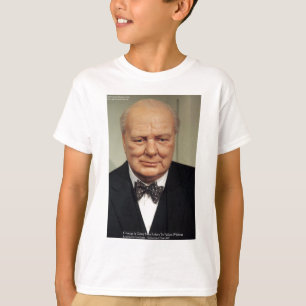 Winston Churchill Mislukking Wijsheid Citaat Cadea T-shirt