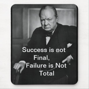 Winston Churchill - Mousepad - Succes Muismat
