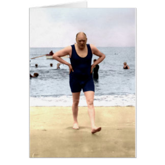 Winston Churchill op de grond