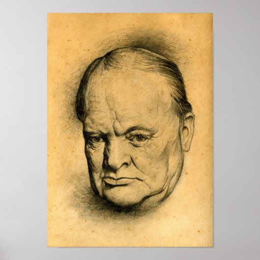 Winston Churchill Poster (Voorkant)