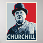 Winston Churchill Poster (Voorkant)