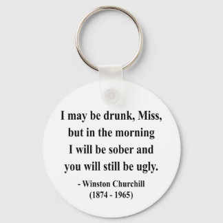 Winston Churchill Quote 2a Sleutelhanger