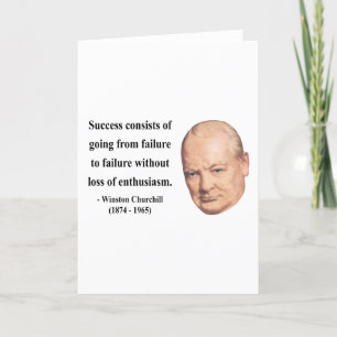 Winston Churchill Quote 5b Kaart