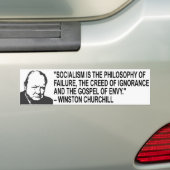 Winston Churchill Quote Bumpersticker (Op auto)