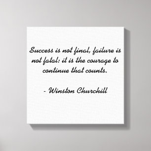 Winston Churchill Quote Canvas Afdruk
