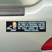 Winston Churchill Quote over het socialisme Bumpersticker (Op auto)