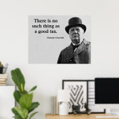 Winston Churchill Quote Poster (Thuiskantoor)