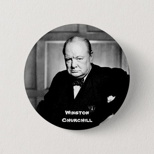 Winston Churchill Ronde Button 5,7 Cm (Voorkant)