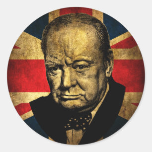 Winston Churchill Ronde Sticker