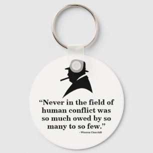 Winston Churchill Sleutelhanger - Citaat 11