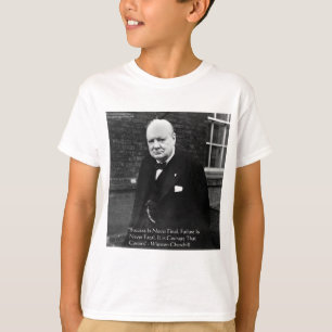 Winston Churchill "Succes is Nooit Definitief" Cad T-shirt