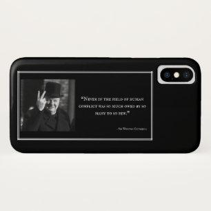 Winston Churchill-telefoondraagtas - Citaat 11 - z iPhone X Hoesje